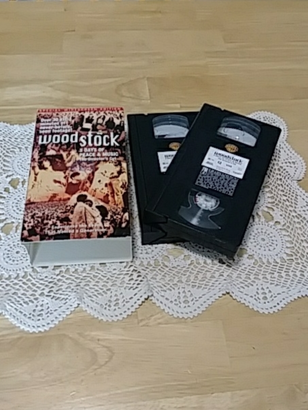 Collectible VHS 3 Days Of Peace and Music Woodstock Box Set